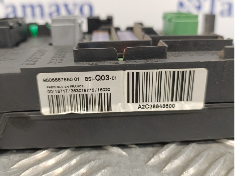 Recambio de caja reles / fusibles para peugeot 308 1.6 blue-hdi fap referencia OEM IAM 980668788001 BSIQ0301 A2C38848600
