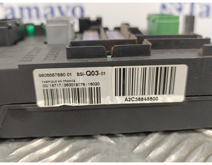 Recambio de caja reles / fusibles para peugeot 308 1.6 blue-hdi fap referencia OEM IAM 980668788001 BSIQ0301 A2C38848600