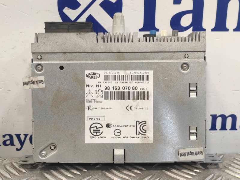 Recambio de sistema audio / radio cd para peugeot 308 1.6 blue-hdi fap referencia OEM IAM 9816307080  503551710802