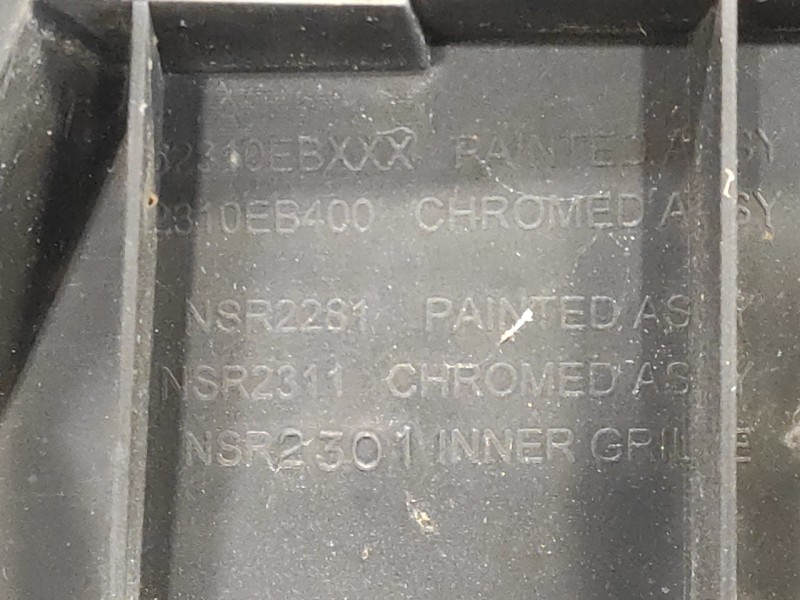 Recambio de rejilla delantera para nissan pathfinder (r51) 2.5 dci diesel cat referencia OEM IAM   