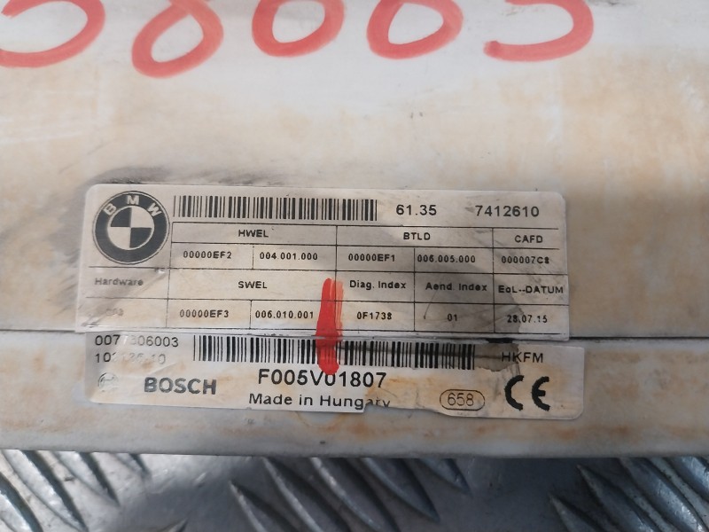 Recambio de modulo electronico para bmw serie x6m (f86) referencia OEM IAM F005V01807  7412610