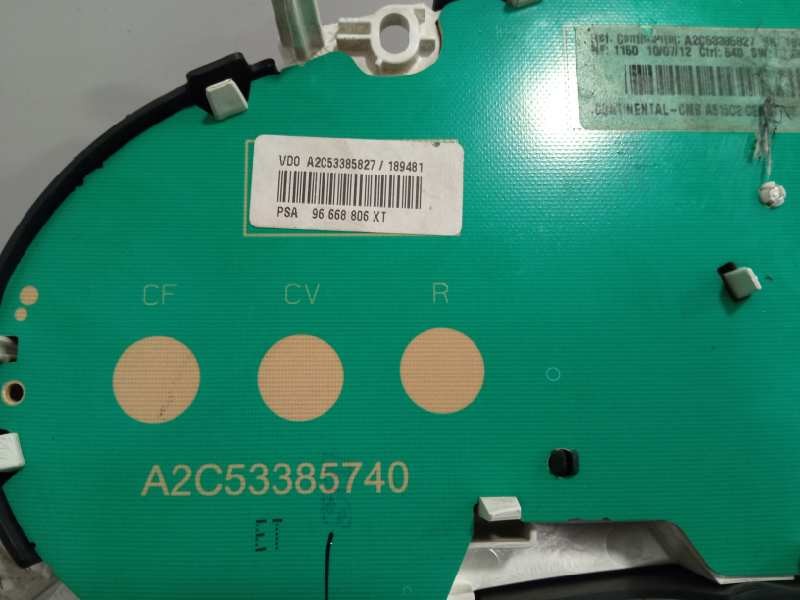 Recambio de cuadro instrumentos para citroën c3 referencia OEM IAM 96668806XT A2C53310299 A2C53385740