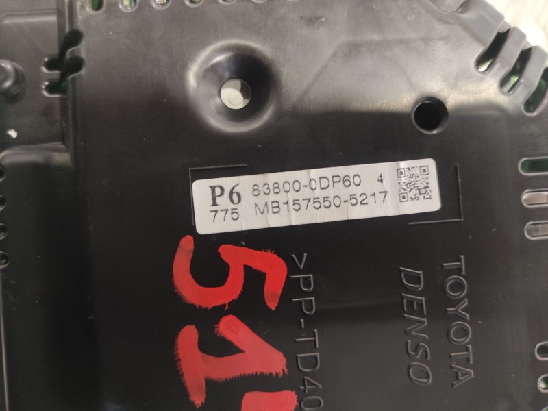 Recambio de cuadro instrumentos para toyota yaris 1.3 16v cat referencia OEM IAM 838000DP60 P6775 MB1575505217