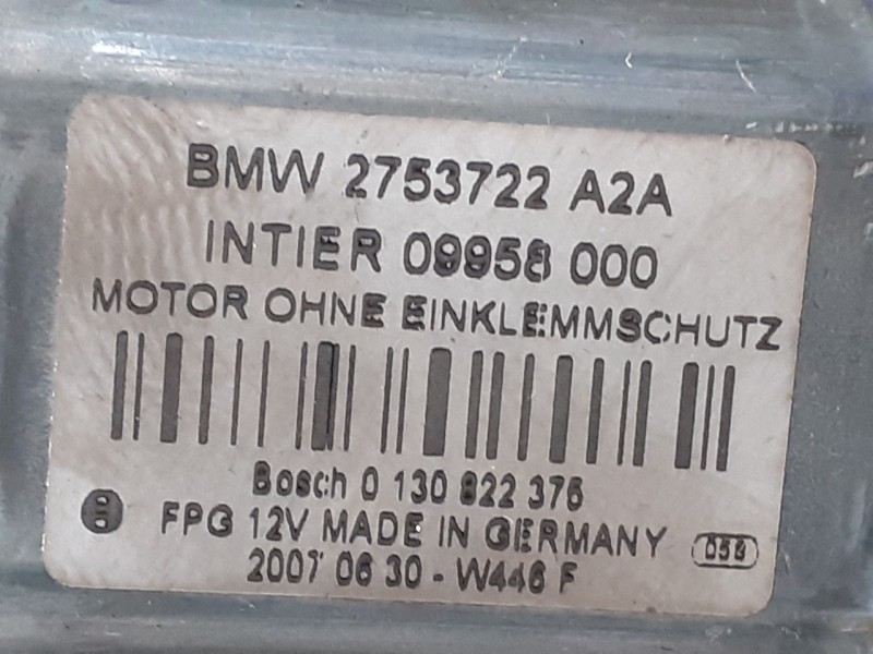 Recambio de elevalunas delantero derecho para mini mini (r56) 1.4 16v cat referencia OEM IAM 2753722  0130822375