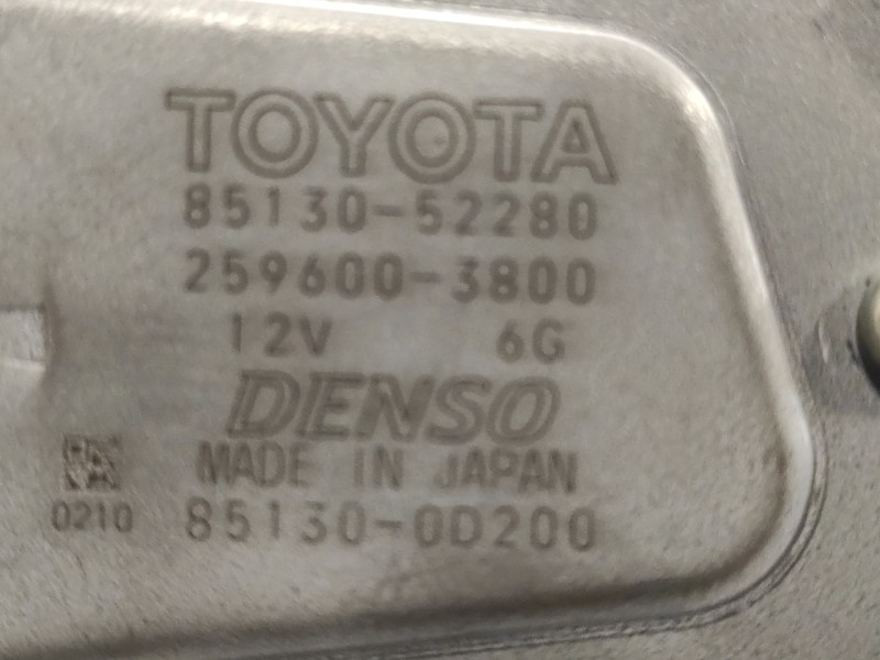 Recambio de motor limpia trasero para toyota yaris cross cross (xp210) referencia OEM IAM 8513052280 851300D200 2596003800