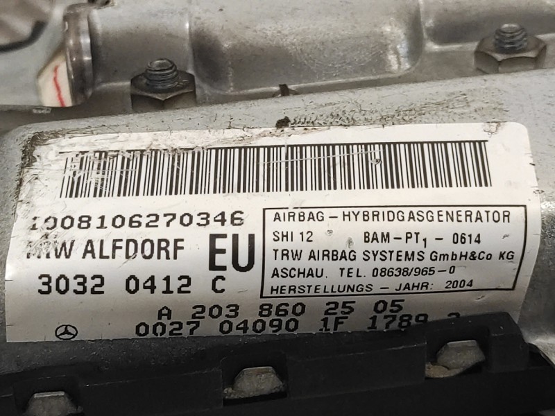 Recambio de airbag lateral delantero izquierdo para mercedes-benz clase c (w203) berlina referencia OEM IAM 30320412C 30320416D 