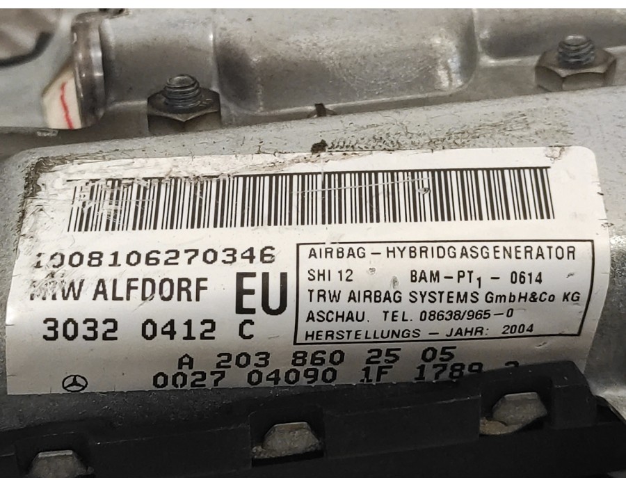 Recambio de airbag lateral delantero izquierdo para mercedes-benz clase c (w203) berlina referencia OEM IAM 30320412C 30320416D 