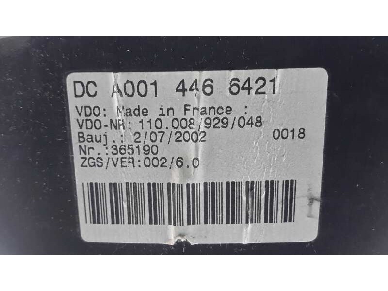 Recambio de cuadro instrumentos para mercedes-benz sprinter james cook (903) 311 cdi referencia OEM IAM DCA0014466421 88311295 1