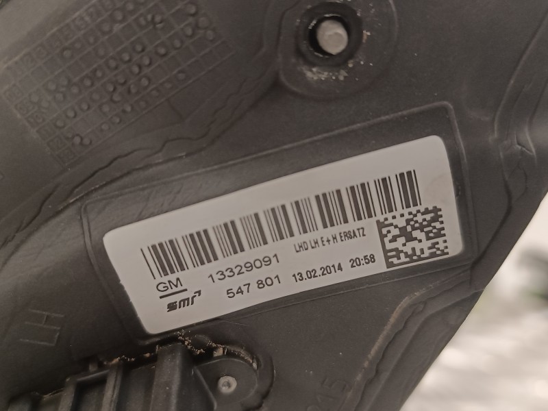 Recambio de retrovisor izquierdo para opel insignia berlina 2.0 cdti cat referencia OEM IAM 13329091  