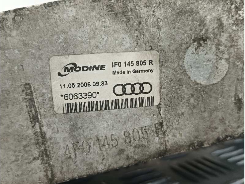 Recambio de intercooler para audi a6 berlina (4f2) 2.0 tdi referencia OEM IAM 4F0145805R 038906051C 6063390