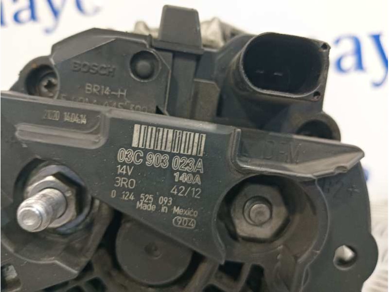 Recambio de alternador para volkswagen golf vi (5k1) 1.4 16v tsi referencia OEM IAM 03C903023A 325484 03C276