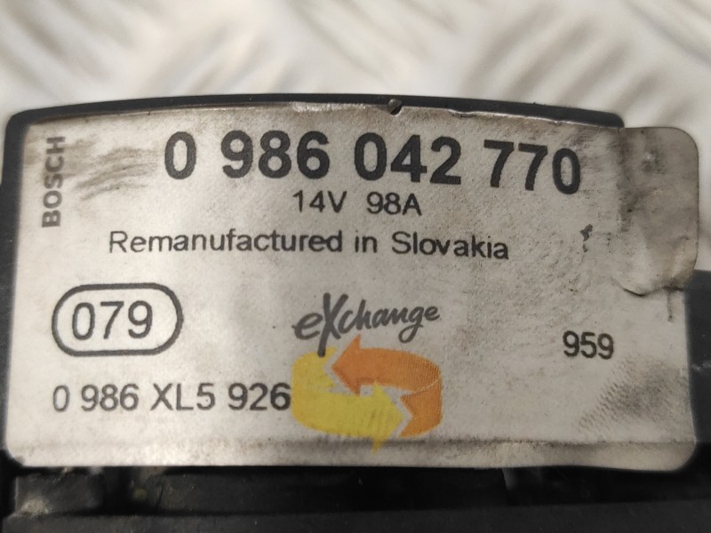 Recambio de alternador para renault megane i scenic (ja0) 1.4 cat referencia OEM IAM 0986042770  