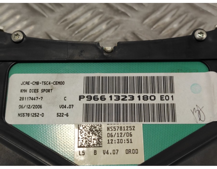 Recambio de cuadro instrumentos para peugeot 307 berlina (s2) 1.6 16v cat referencia OEM IAM P9661323180 9661323180 281174477