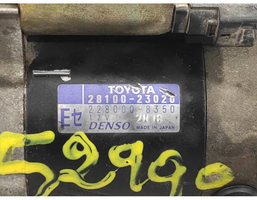 Recambio de motor arranque para toyota yaris (ncp1/nlp1/scp1) 1.0 cat referencia OEM IAM 2810023020  2280008350