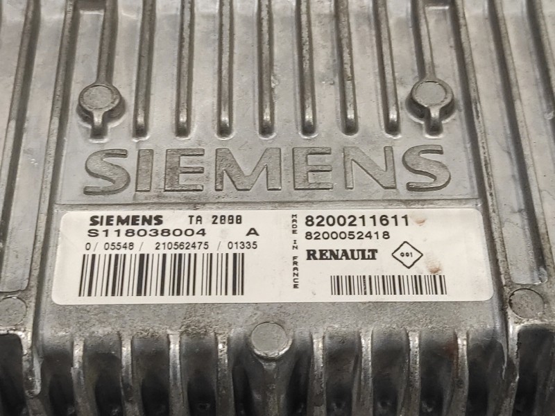Recambio de centralita motor uce para renault laguna ii (bg0) 1.8 referencia OEM IAM S118038004A 8200052418 8200211611