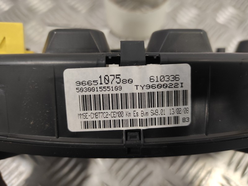 Recambio de cuadro instrumentos para peugeot 308 1.6 16v referencia OEM IAM 9665107580  503001555109