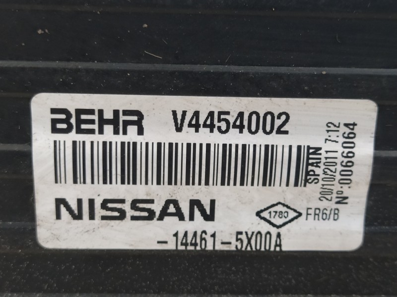 Recambio de intercooler para nissan pathfinder (r51) 2.5 dci diesel cat referencia OEM IAM 144615X00A  V4454002