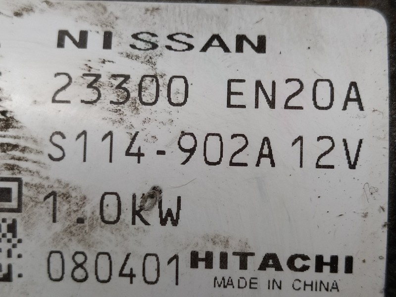 Recambio de motor arranque para nissan qashqai (j10) 2.0 16v cat referencia OEM IAM 23300EN20A  S114902A