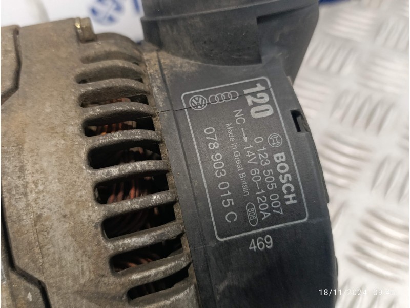 Recambio de alternador para audi a6 berlina (c4) 2.6 v6 cat (abc) referencia OEM IAM 078903015C  0123505007