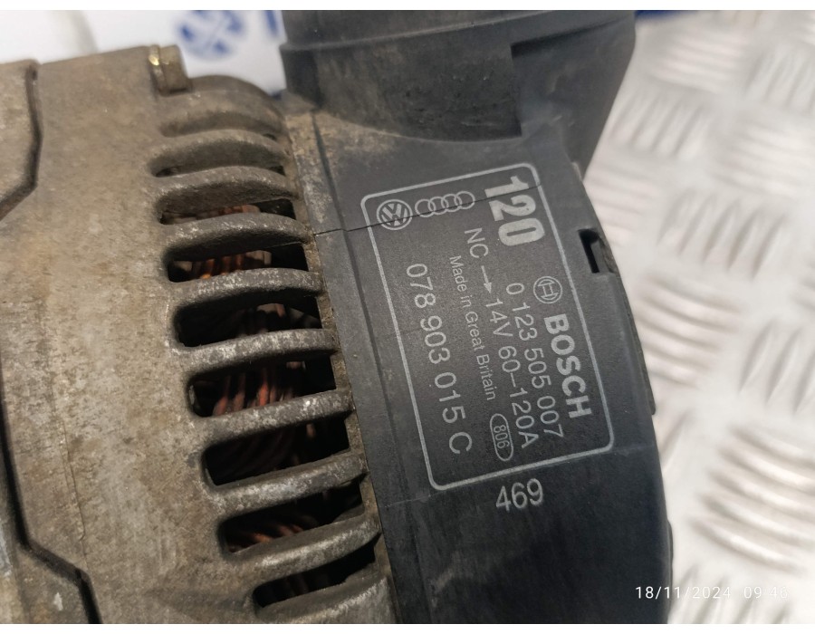 Recambio de alternador para audi a6 berlina (c4) 2.6 v6 cat (abc) referencia OEM IAM 078903015C  0123505007