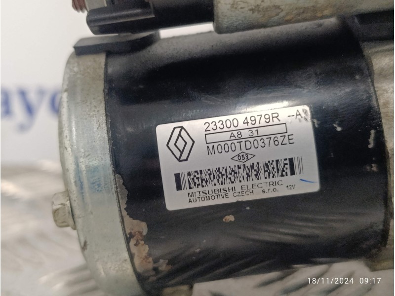 Recambio de motor arranque para nissan juke (f15) referencia OEM IAM 233004979R  M000TD0376ZE