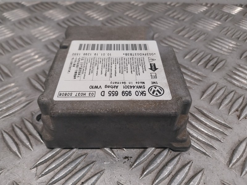 Recambio de centralita airbag para volkswagen golf vi (5k1) 1.2 tsi referencia OEM IAM 5K0959655D  5WK44301