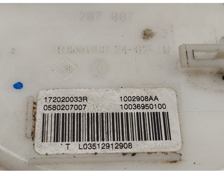 Recambio de aforador para renault fluence 1.5 dci diesel fap referencia OEM IAM 172020033R 1002908AA 0580207007