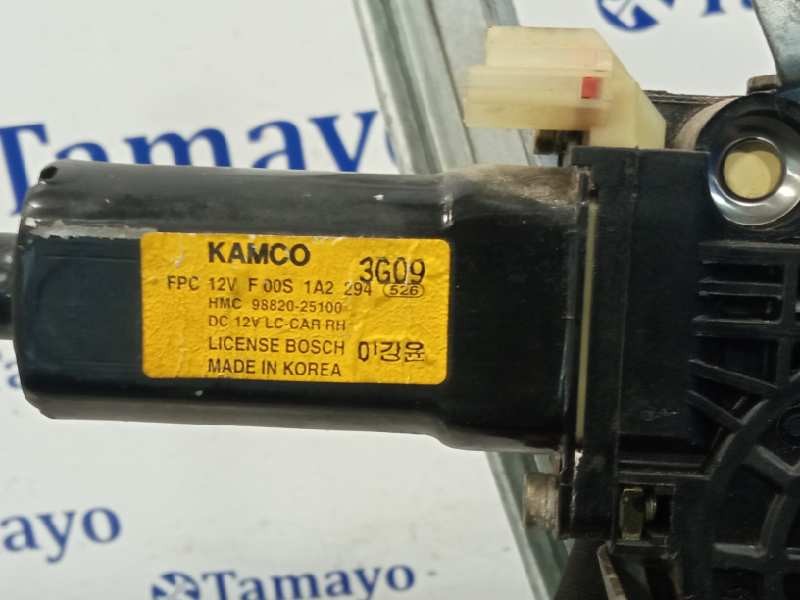 Recambio de elevalunas trasero derecho para hyundai accent (lc) referencia OEM IAM 9882025100  