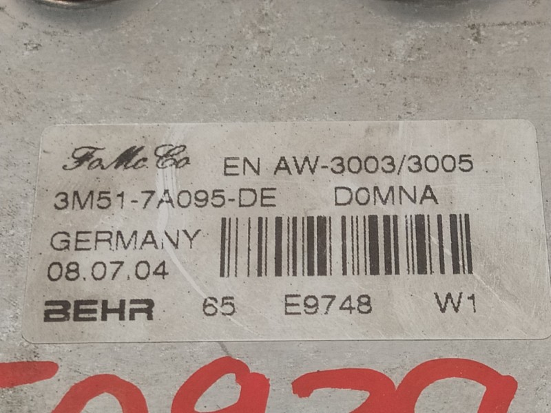 Recambio de enfriador aceite direccion para volvo s40 berlina 2.4 cat referencia OEM IAM 3M517A095DE  