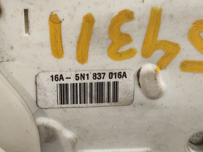 Recambio de cerradura puerta delantera derecha para volkswagen tiguan (5n1) 2.0 tdi referencia OEM IAM 5N1837016A  