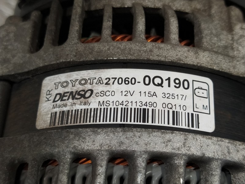 Recambio de alternador para toyota aygo 1.0 cat referencia OEM IAM 270600Q190  