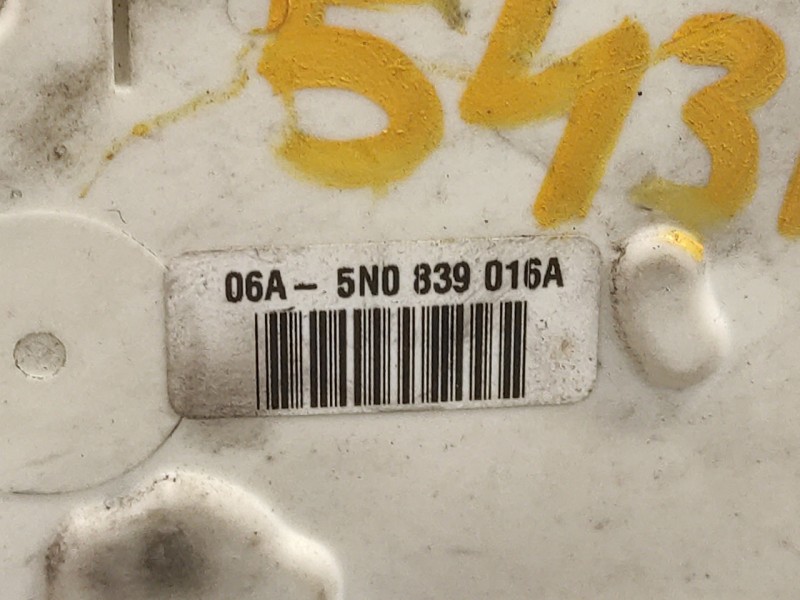 Recambio de cerradura puerta trasera derecha para volkswagen tiguan (5n1) 2.0 tdi referencia OEM IAM 5N0839016A  