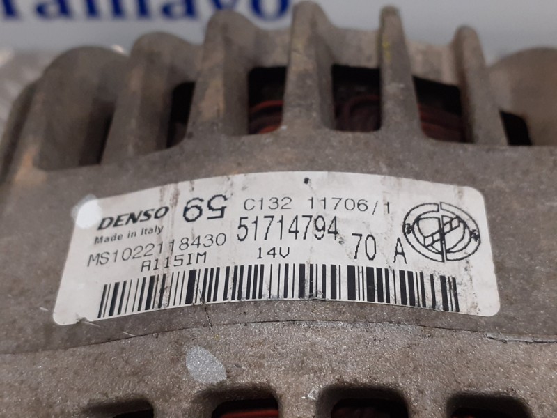 Recambio de alternador para fiat panda (169) 1.2 cat referencia OEM IAM MS1022118430 A115IM 51714794