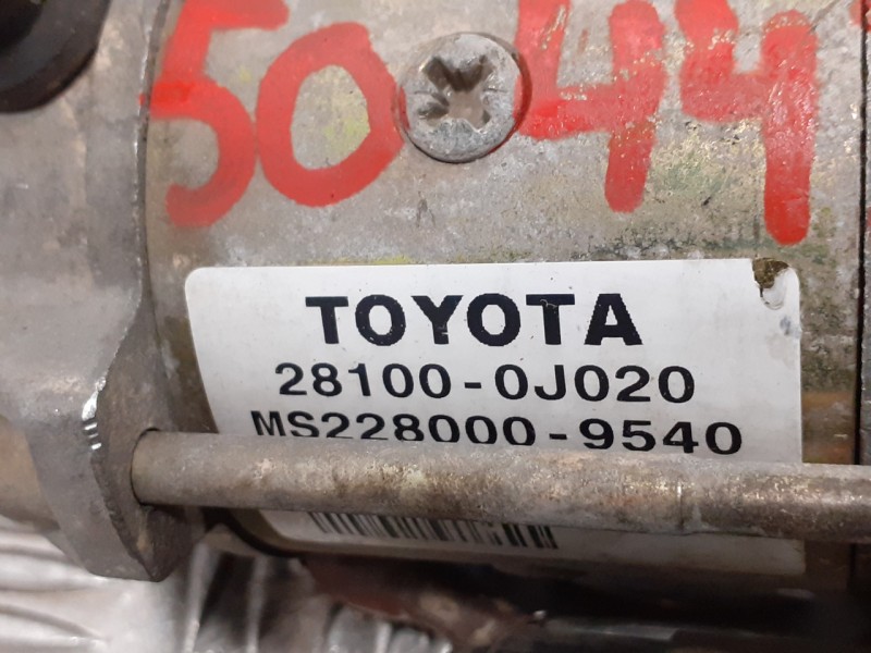 Recambio de motor arranque para toyota yaris (ncp1/nlp1/scp1) 1.3 cat referencia OEM IAM 281000J020  MS2280009540
