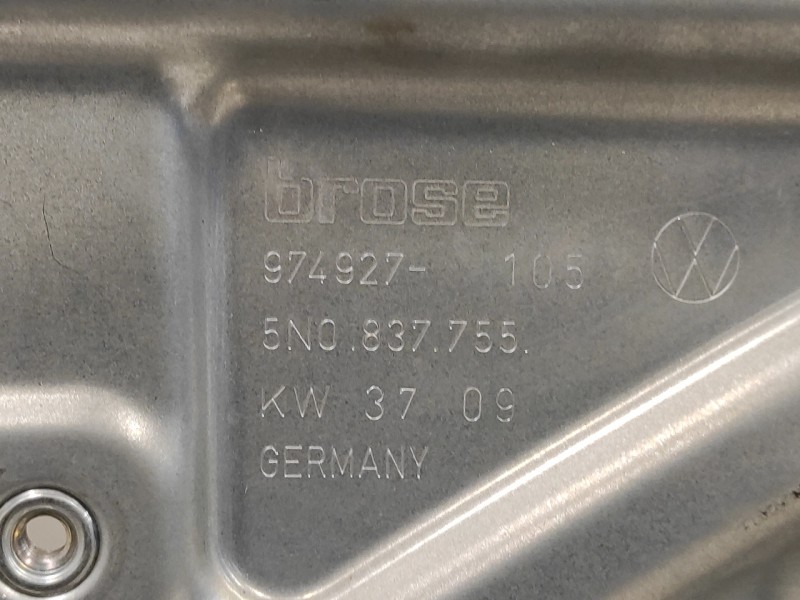 Recambio de elevalunas delantero izquierdo para volkswagen tiguan (5n1) 2.0 tdi referencia OEM IAM 5N1837729C 5N0837755 5N083746