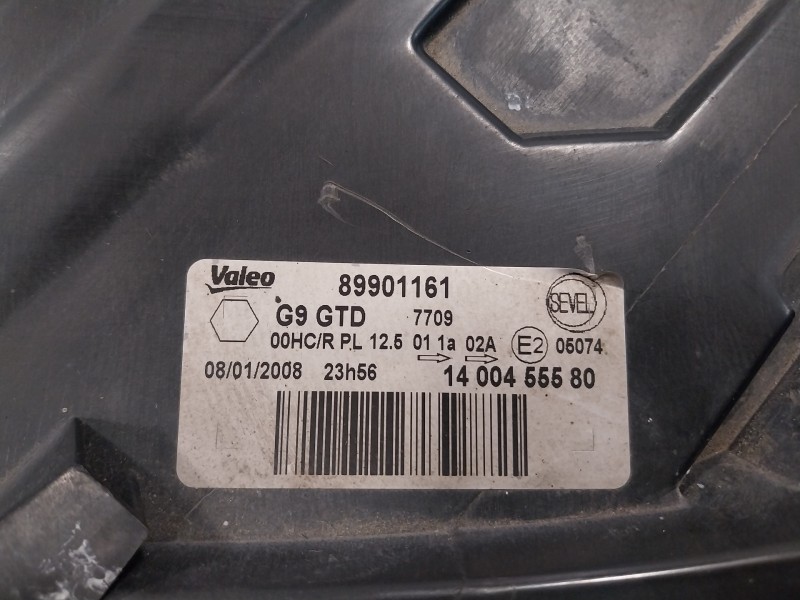 Recambio de faro izquierdo para citroën jumpy 1.6 16v hdi referencia OEM IAM 89901161  1400455580