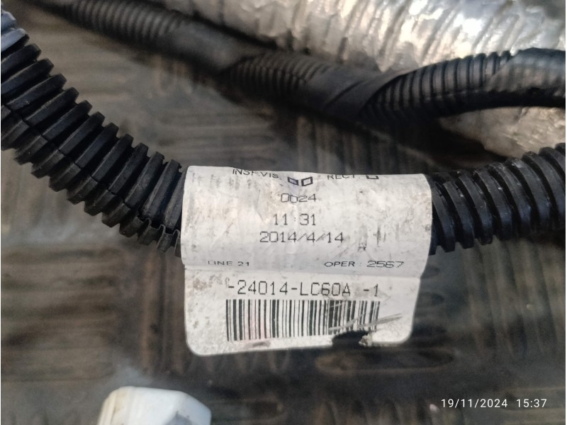 Recambio de instalacion electrica motor para nissan nt400 cabstar (01/20214) referencia OEM IAM 24014LC60A  24015LC60D