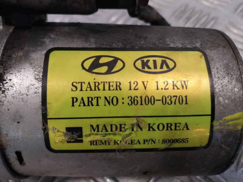 Recambio de motor arranque para hyundai i30 (gd) referencia OEM IAM 3610003701  8000685