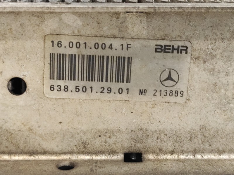Recambio de intercooler para mercedes-benz vito (w638) caja cerrada referencia OEM IAM 160010041F  6385012901