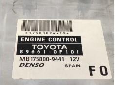 Recambio de centralita motor uce para toyota corolla verso (r1) 2.2 turbodiesel cat referencia OEM IAM 896610F101  MB1758009441 2