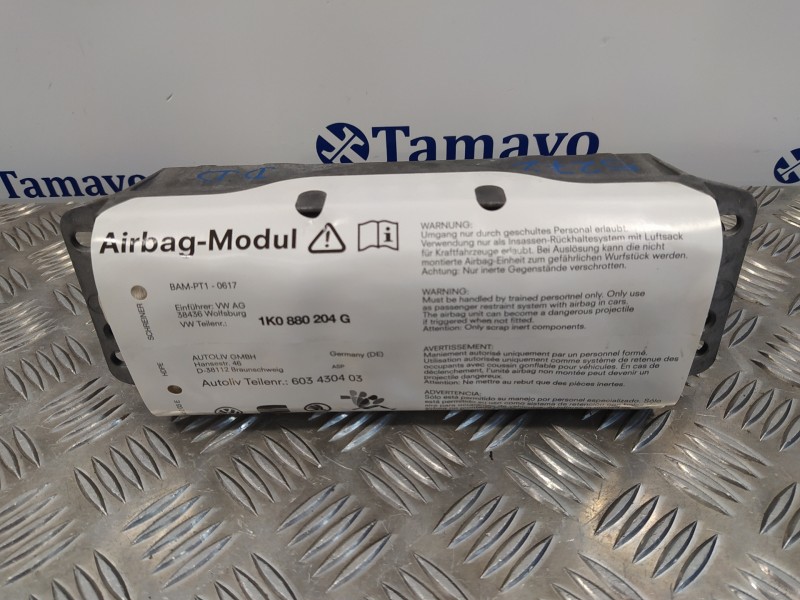 Recambio de airbag delantero derecho para volkswagen golf v berlina (1k1) 1.9 tdi referencia OEM IAM 1K0880204G  