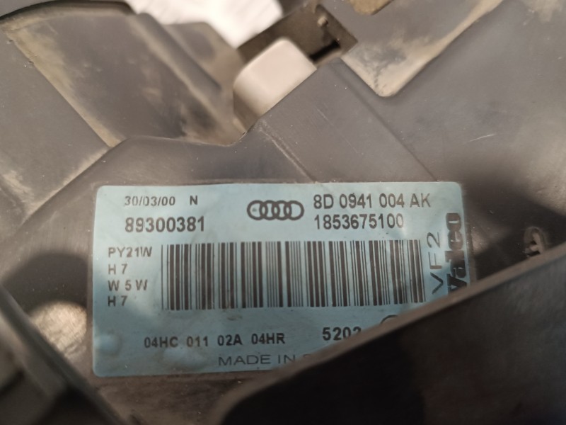 Recambio de faro derecho para audi a4 avant (b5) 1.8 20v turbo referencia OEM IAM 8D0941004AK 1853675100 89300381