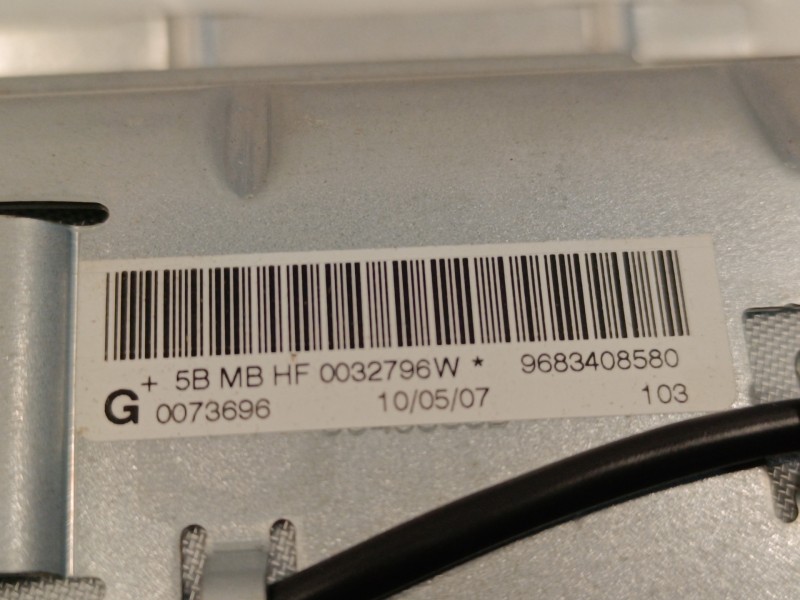 Recambio de airbag delantero derecho para peugeot 207 cc 1.6 16v referencia OEM IAM 9683408580  