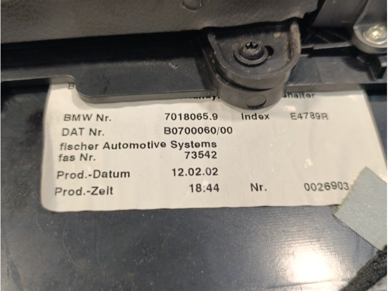 Recambio de apoyabrazos central para bmw serie 7 (e65/e66) 3.6 v8 32v cat referencia OEM IAM   