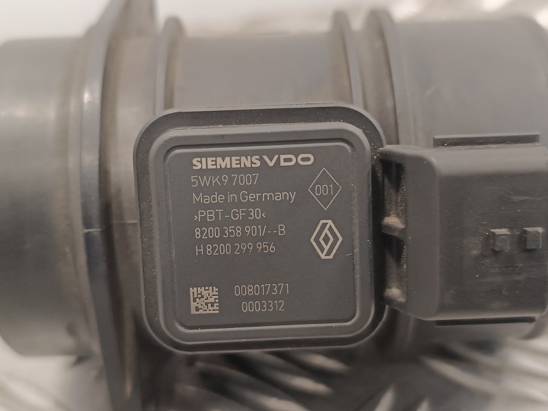 Recambio de caudalimetro para renault laguna iii 1.5 dci diesel referencia OEM IAM 8200358901B H8200299956 5WK97007