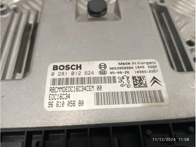 Recambio de centralita motor uce para citroën c5 berlina referencia OEM IAM 0281012624 9661005680 9653958980
