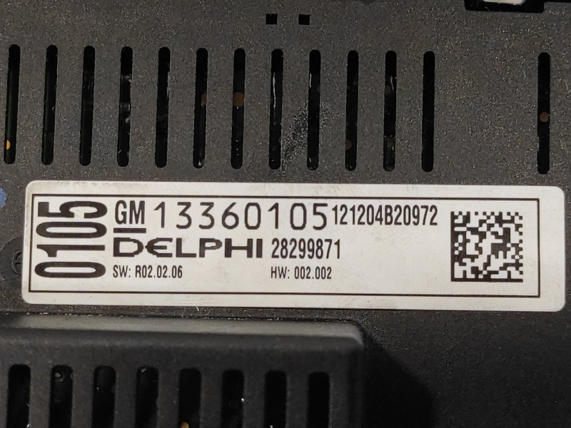 Recambio de mando climatizador para opel meriva b 1.7 16v cdti referencia OEM IAM 13360105  28299871
