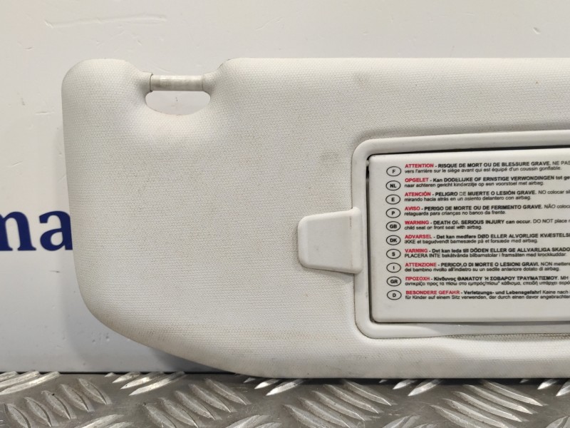 Recambio de parasol derecho para peugeot 208 1.2 12v e-vti referencia OEM IAM   