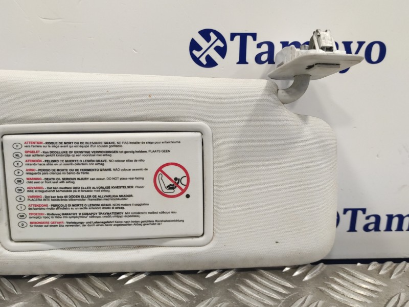 Recambio de parasol derecho para peugeot 208 1.2 12v e-vti referencia OEM IAM   