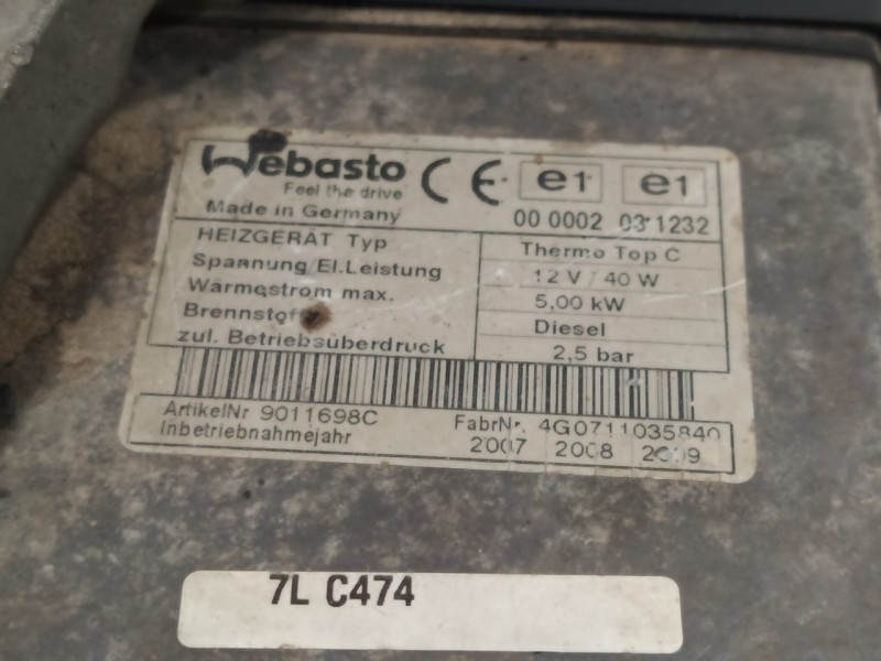 Recambio de calefacción autonoma para nissan trade 2.8 d referencia OEM IAM 000002031232 9011698C 66724C